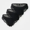 Anna Field SIDE CLOSURE HOOKS 3 PACK - Briefs - Black