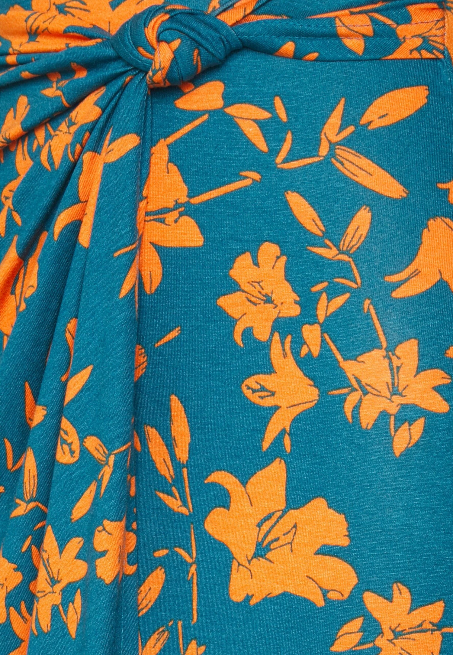 Anna Field Front Knot Midi Skirt - Pencil Skirt - Blue 3 Anna Field Front Knot Midi Skirt - Pencil Skirt - Blue - Image 3