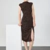 Anna Field Cocktail Dress / Party Dress - Black/copper Lurex