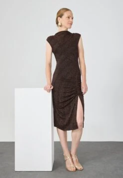 Anna Field Cocktail Dress / Party Dress - Black/copper Lurex