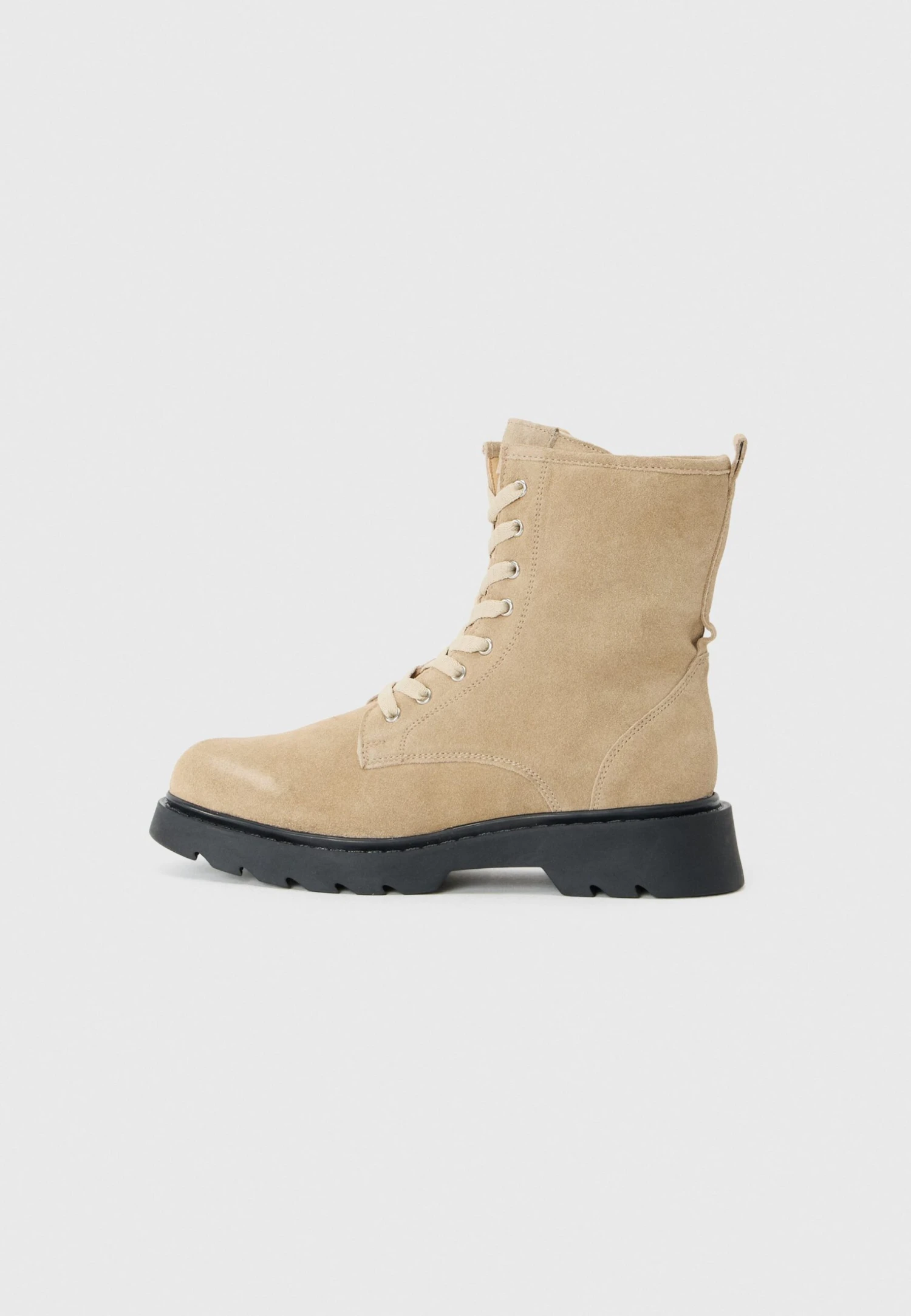 LEATHER - Lace-up Ankle Boots - Beige 1 LEATHER - Lace-up Ankle Boots - Beige