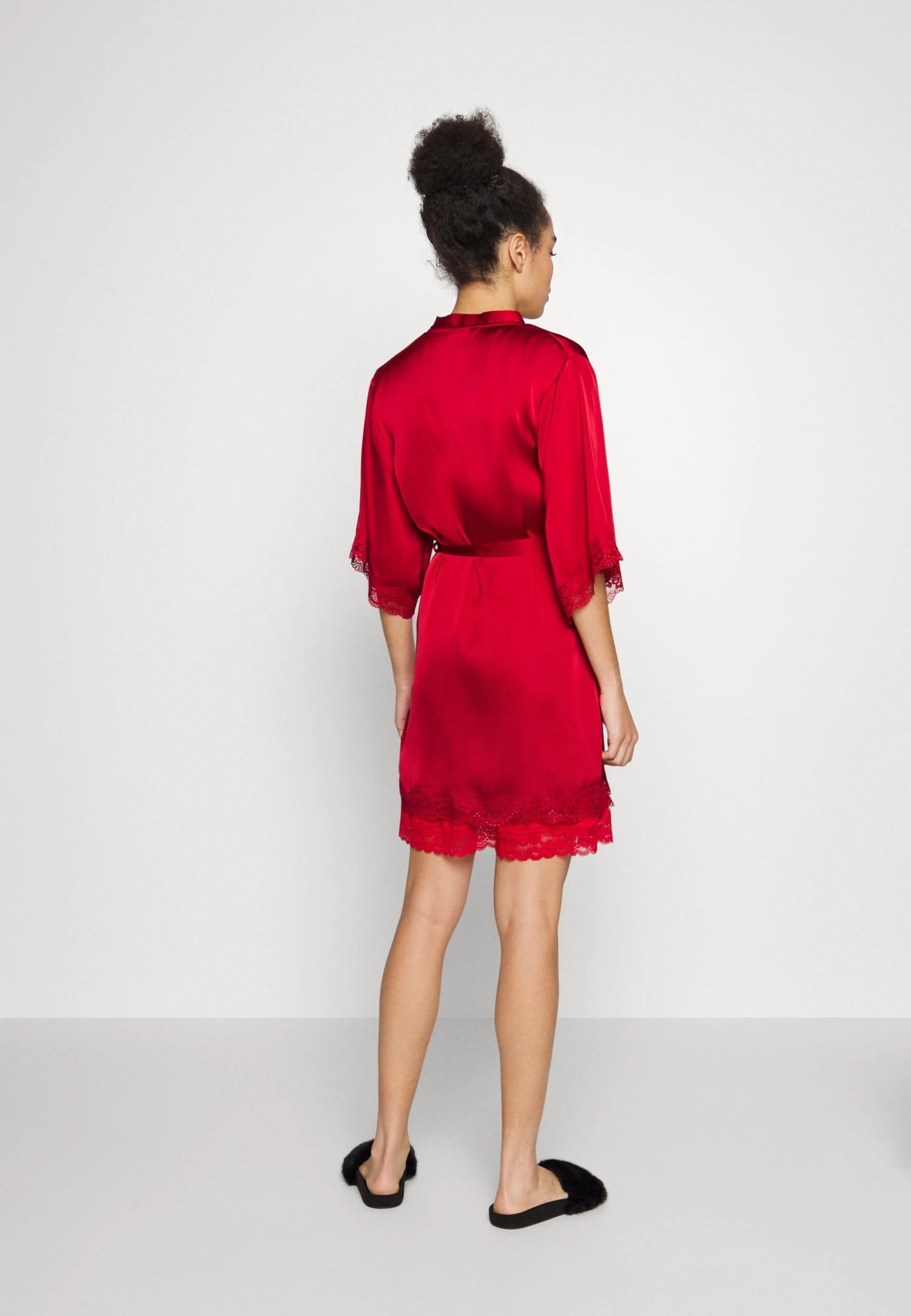 Anna Field Dressing Gown - Red 3 Anna Field Dressing Gown - Red - Image 3