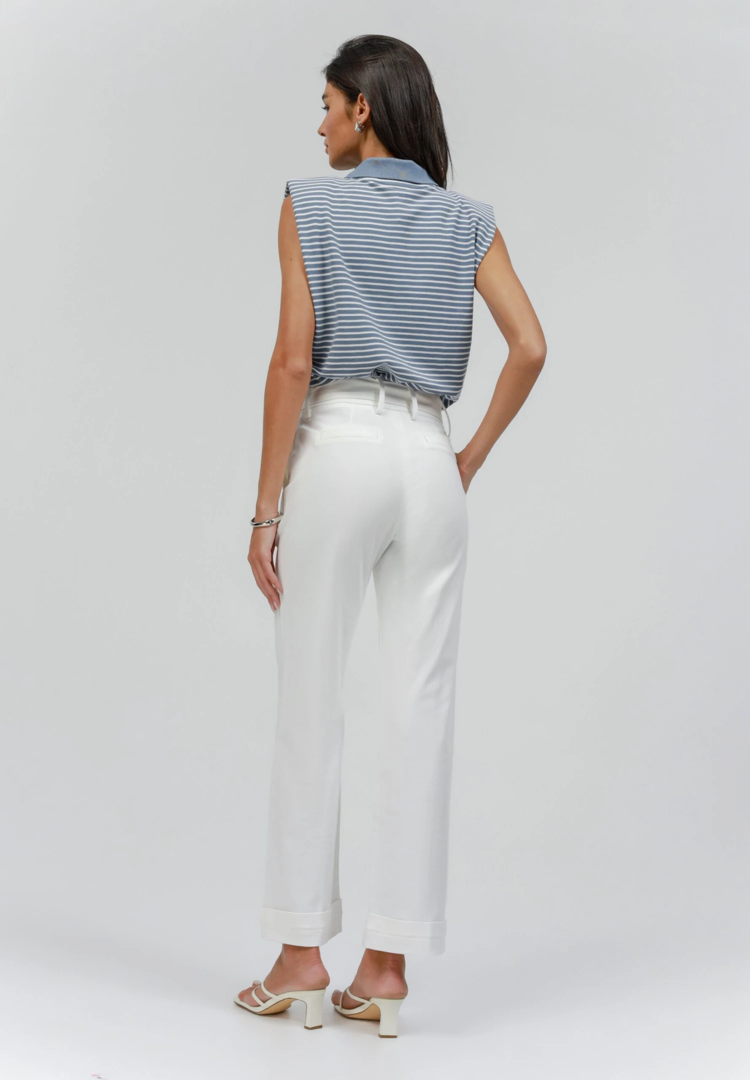 Straight Leg Jeans - Off White Wash 3 Straight Leg Jeans - Off White Wash - Image 3