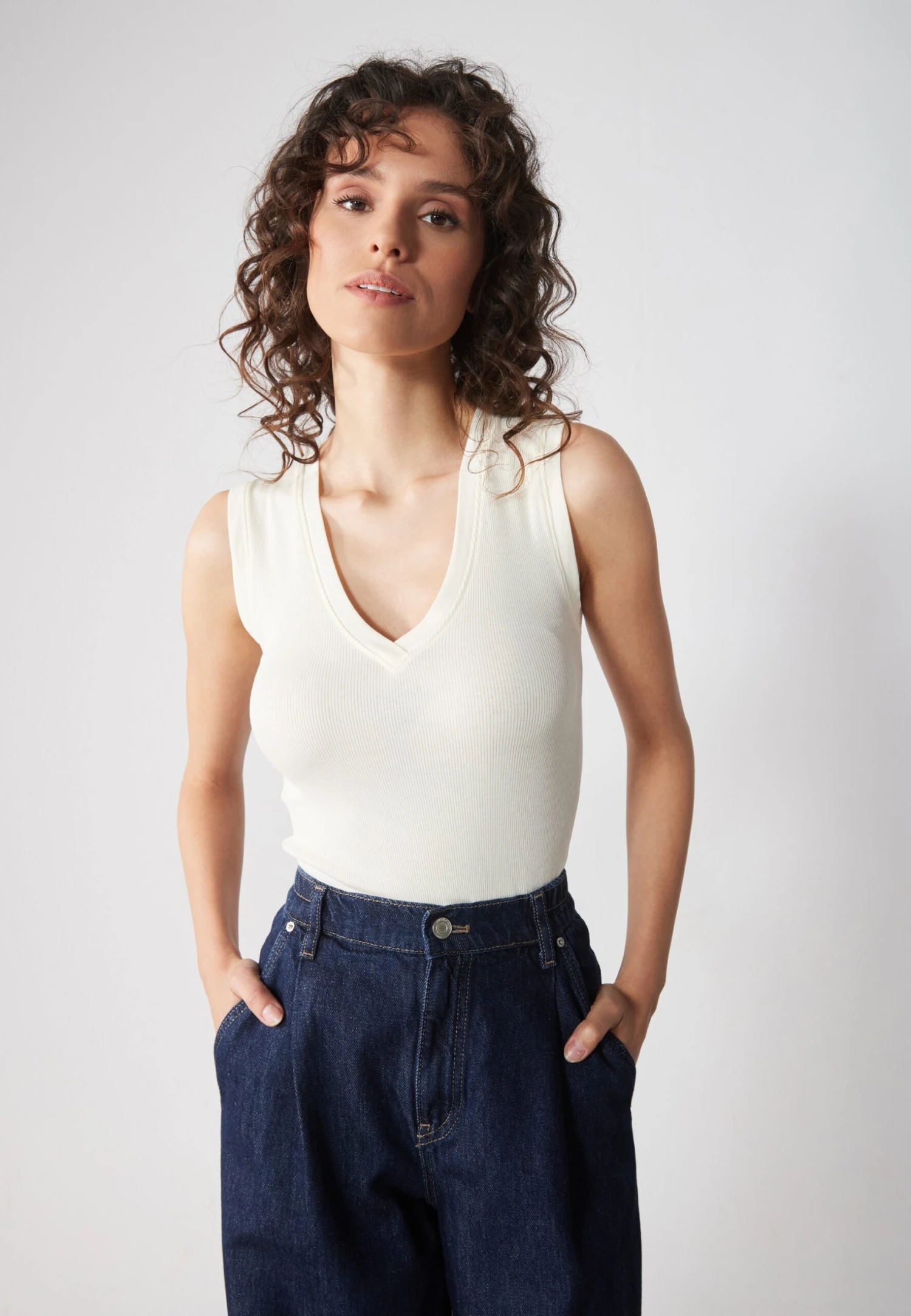 Anna Field 3 PACK - Top - Egret/dazzling Blue/black 2 Anna Field 3 PACK - Top - Egret/dazzling Blue/black - Image 2