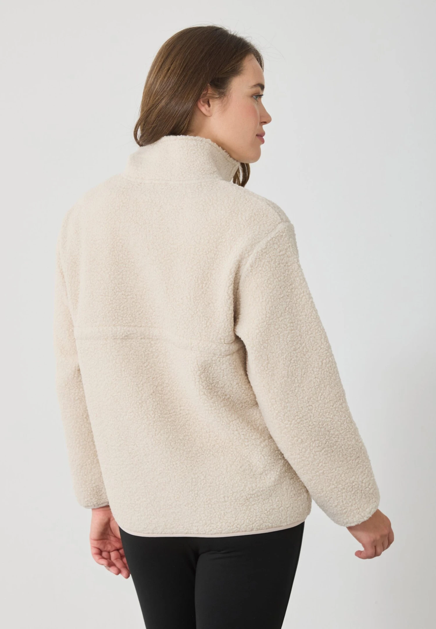 Fleece Jumper - 13-0003 Tcx Oatmilk 3 Fleece Jumper - 13-0003 Tcx Oatmilk - Image 3