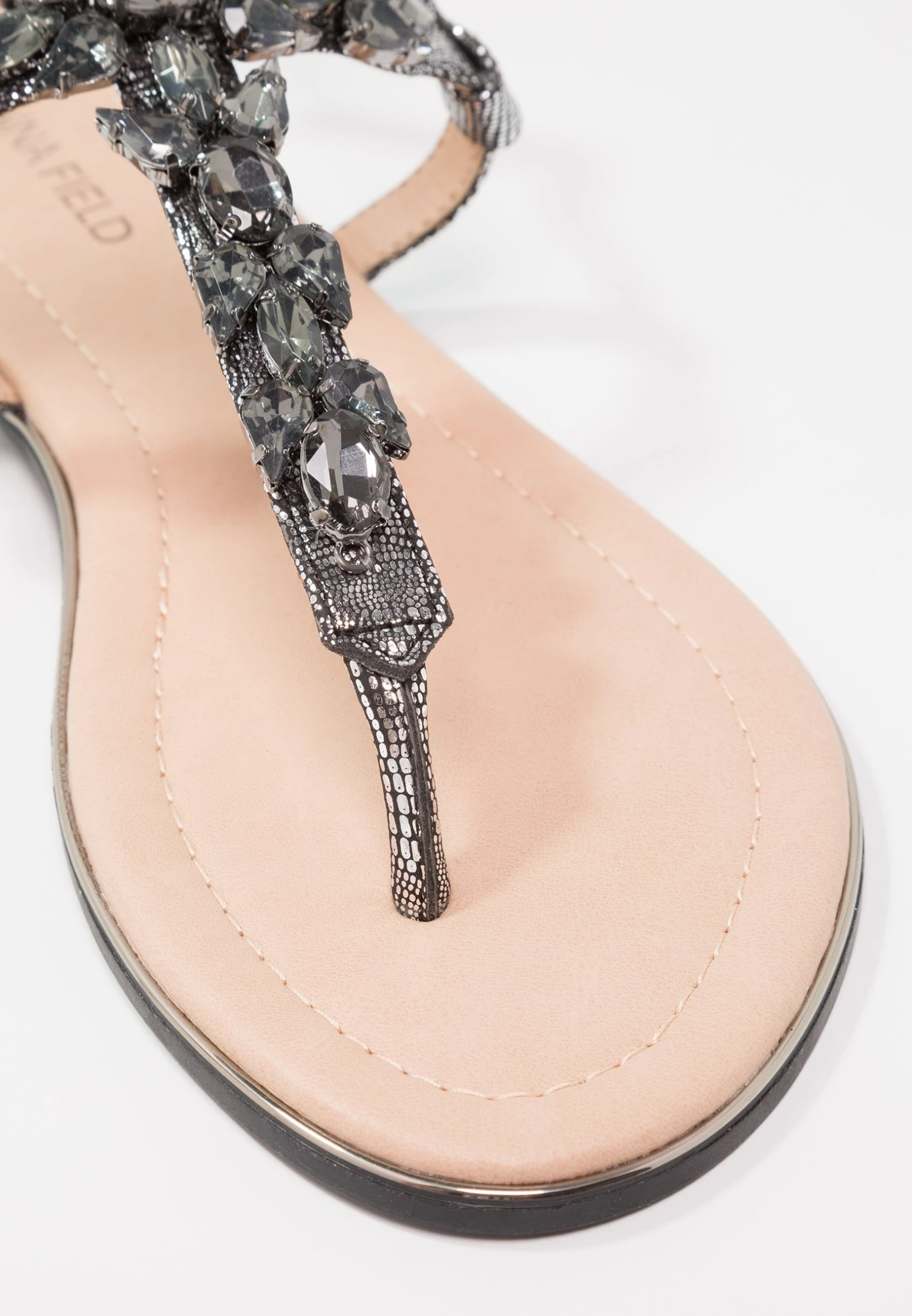 Anna Field T-Bar Sandals - Dark Gray 7 Anna Field T-Bar Sandals - Dark Gray - Image 7