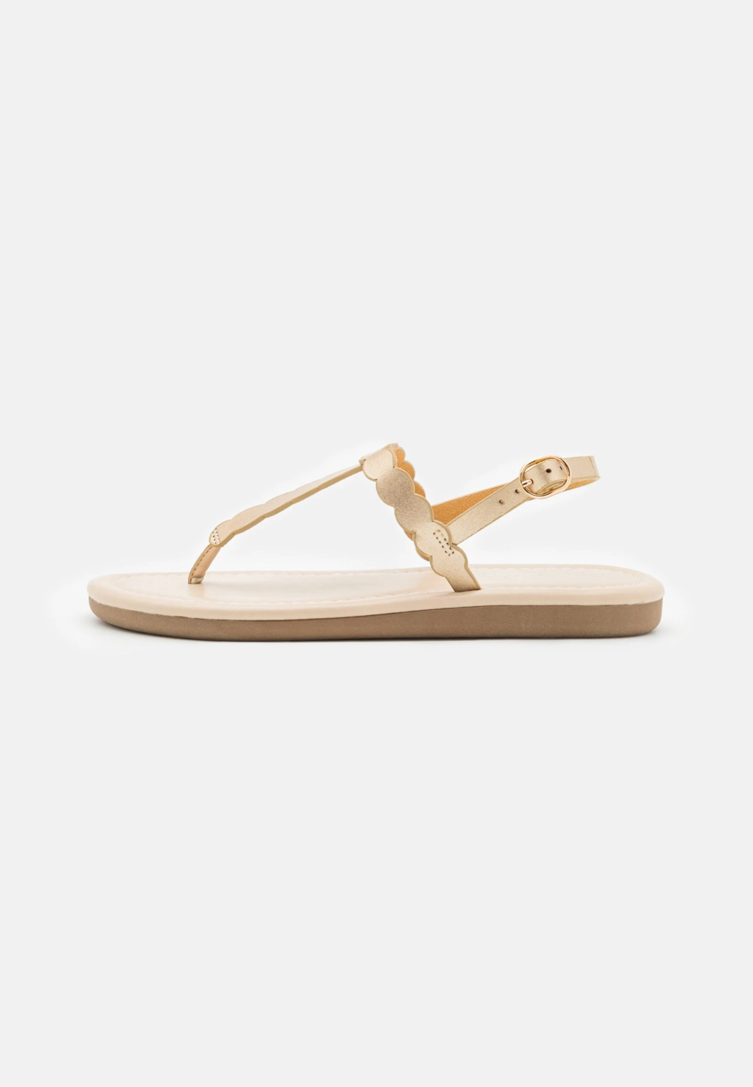 Anna Field T-Bar Sandals - Gold 2 Anna Field T-Bar Sandals - Gold - Image 2