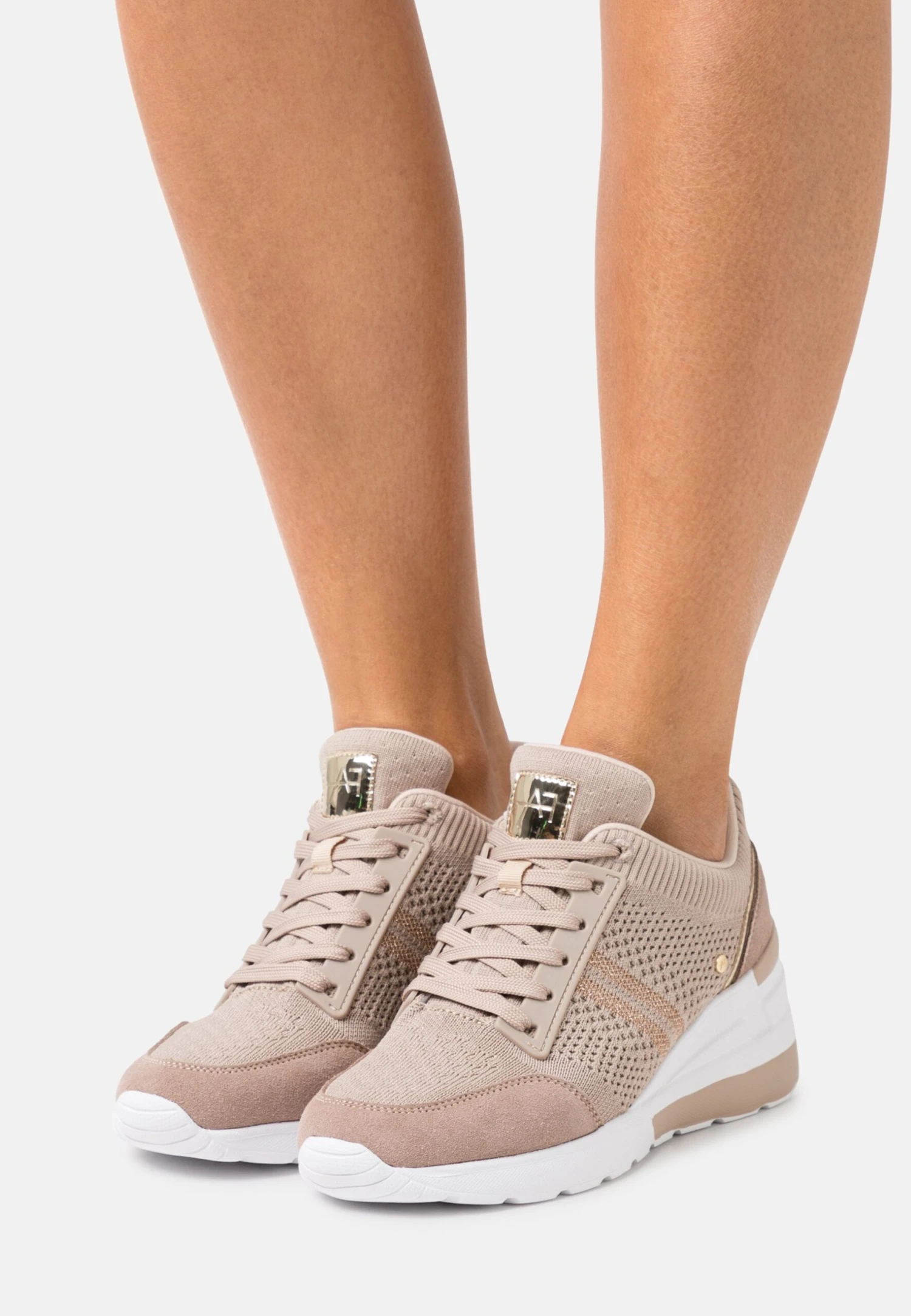 Anna Field Leather Mix - Trainers - Beige 1 Anna Field Leather Mix - Trainers - Beige