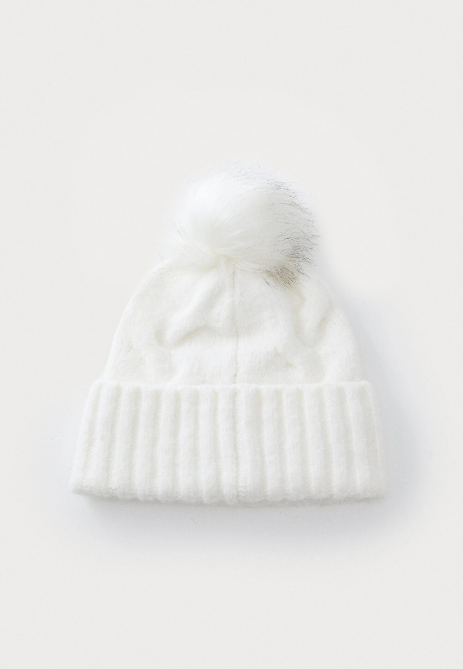 Anna Field Beanie - White 4 Anna Field Beanie - White - Image 4