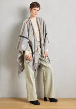 Anna Field AWS - Cape - Grey/camel/beige -Fashion fab3c704f9804db8832c7778e05205d3