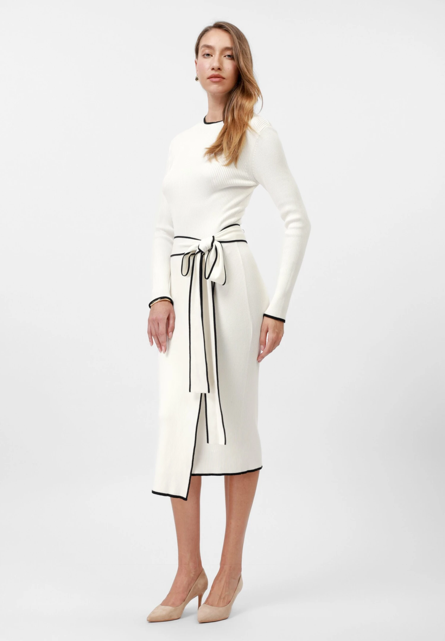 Anna Field Jumper Dress - White/black 2 Anna Field Jumper Dress - White/black - Image 2