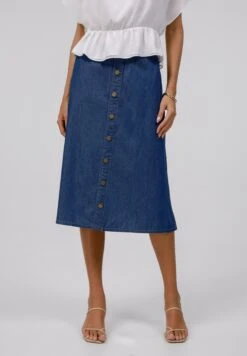 Anna Field Denim Skirt - Mid Blue Wash