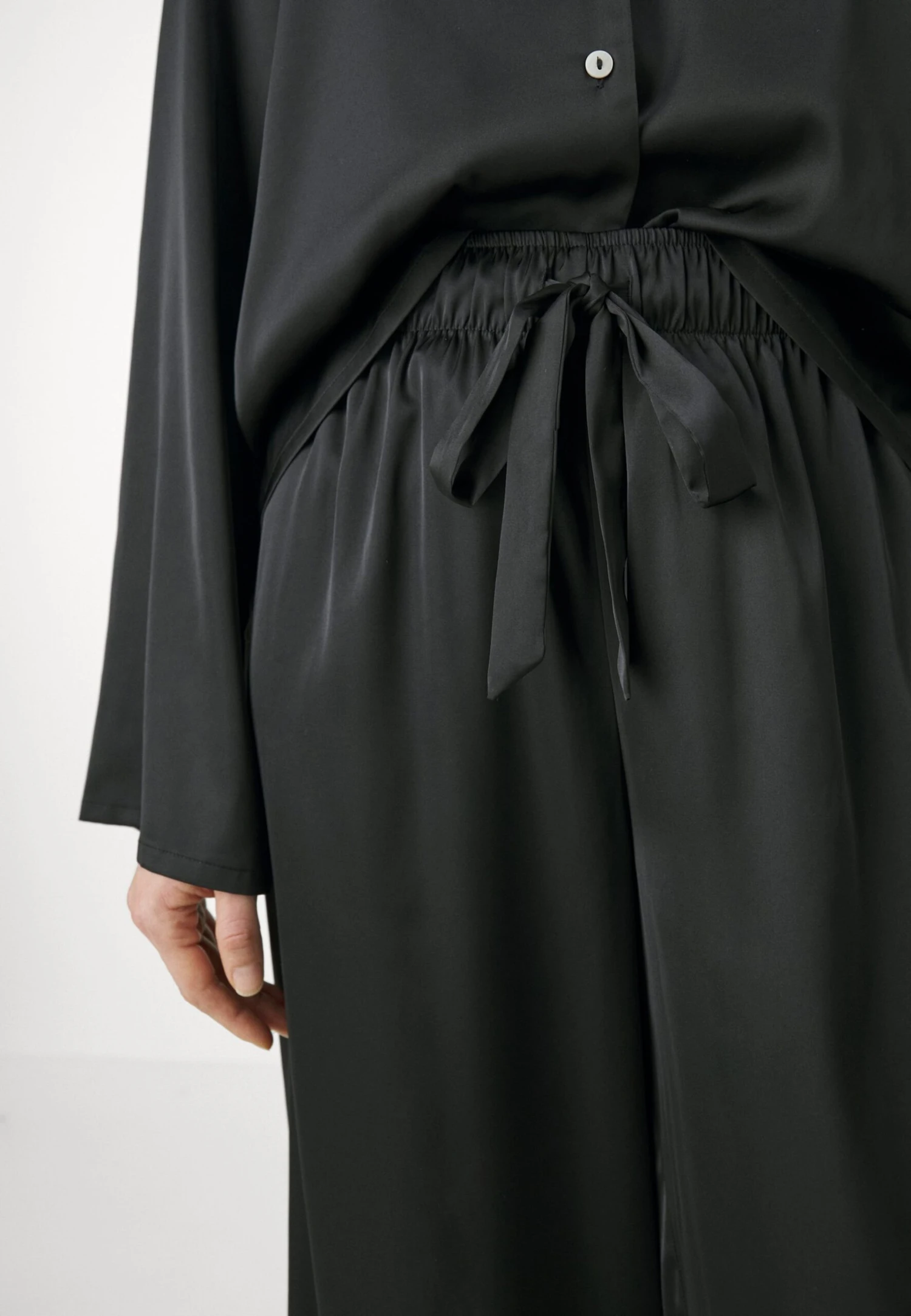 Anna Field WIDE LEG - Pyjama Set - Black 5 Anna Field WIDE LEG - Pyjama Set - Black - Image 5