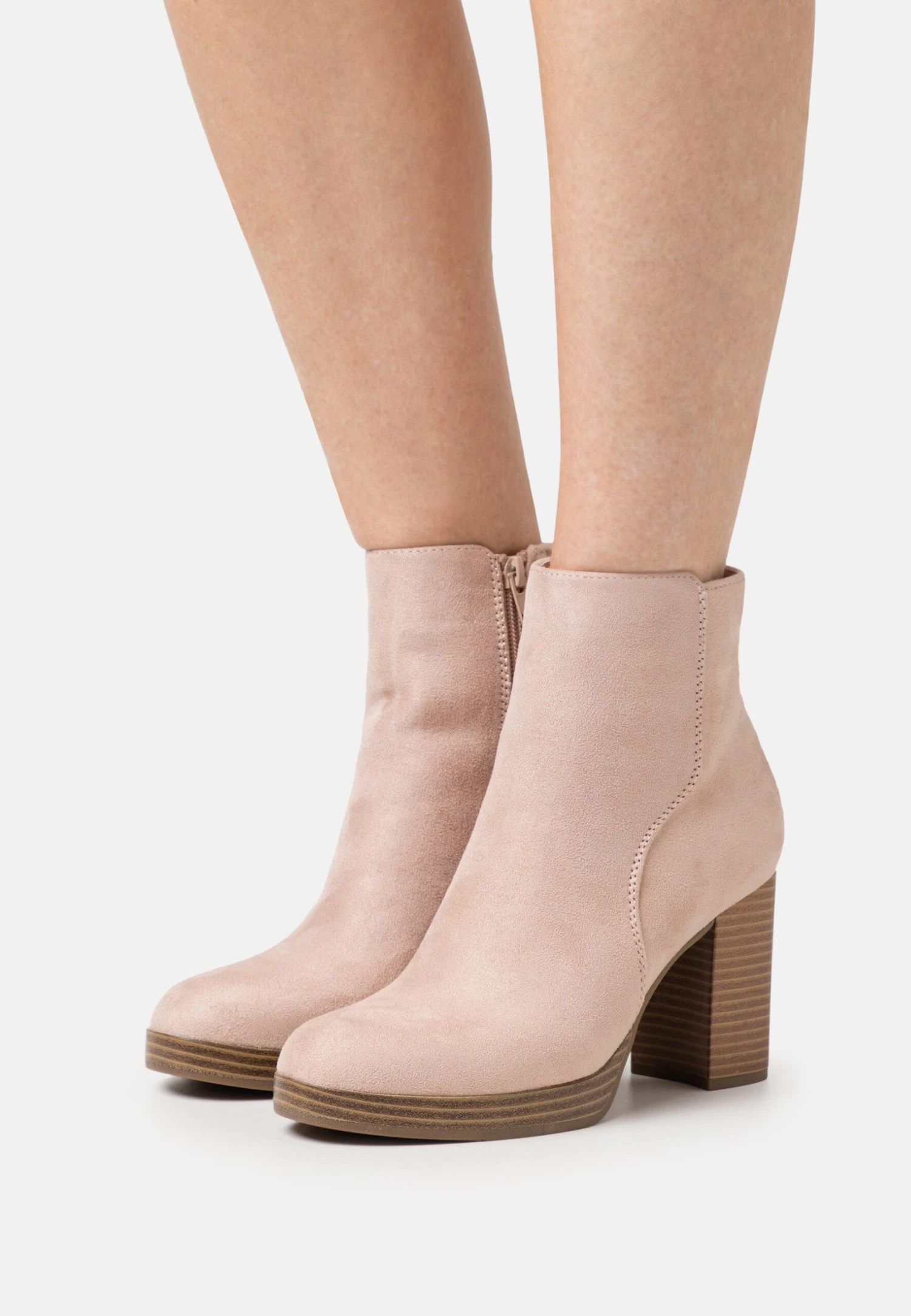 Anna Field Ankle Boots - Light Pink 1 Anna Field Ankle Boots - Light Pink