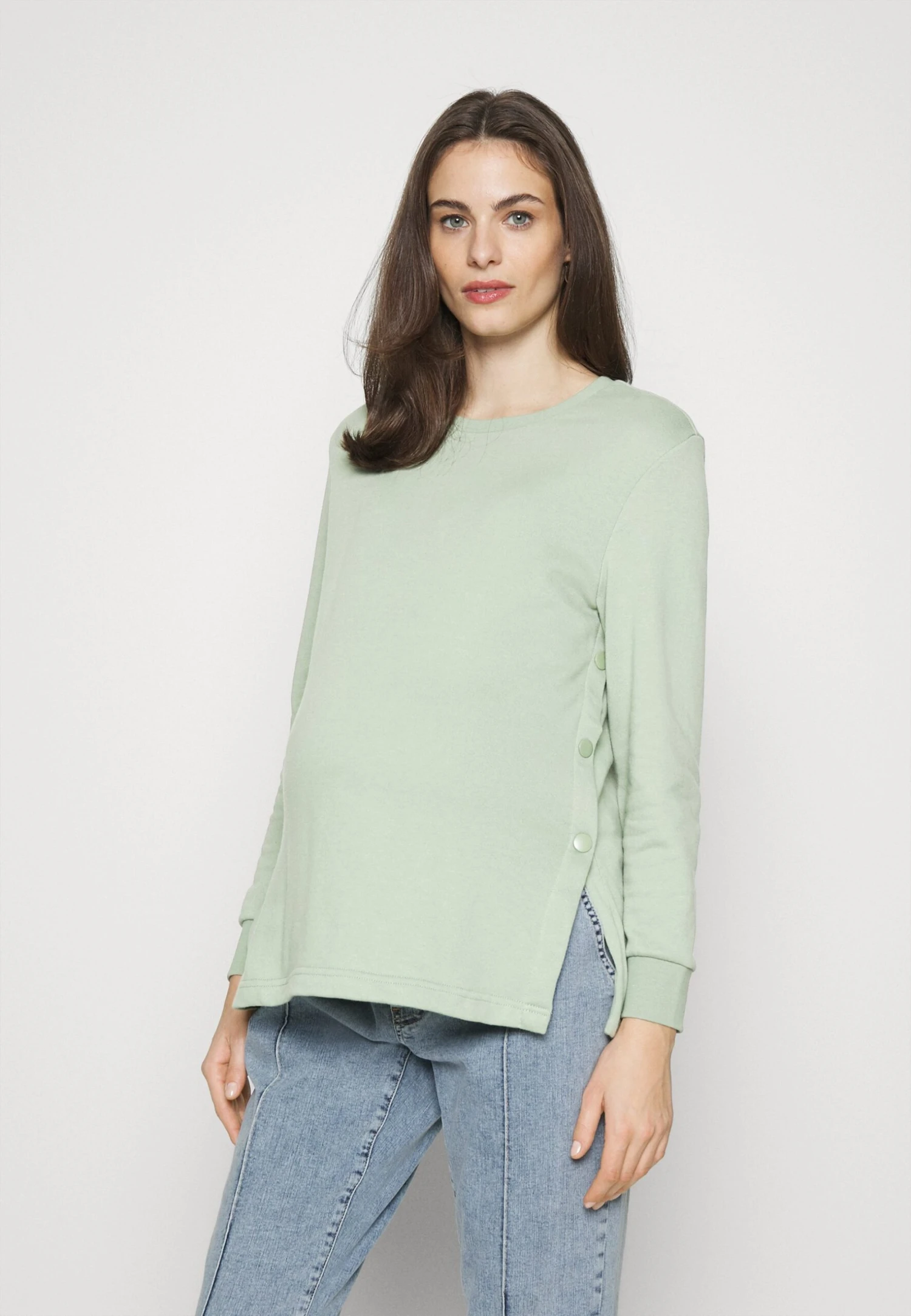 Sweatshirt - Light Green 1 Sweatshirt - Light Green